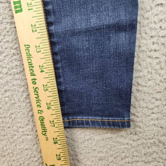 Abercrombie & Fitch Jeans Women's 4S Blue Low Rise Skinny Stretch Denim Pants - Picture 6 of 11